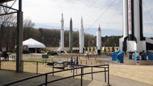 To see scale of  rockets